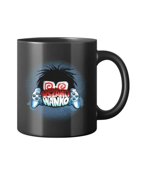 Kubek klasyczny czarny – uszanowanko