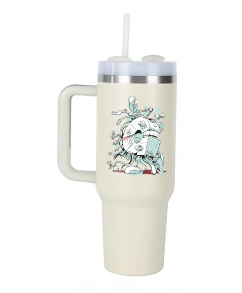 Kubek typu stanley biały – na luzie