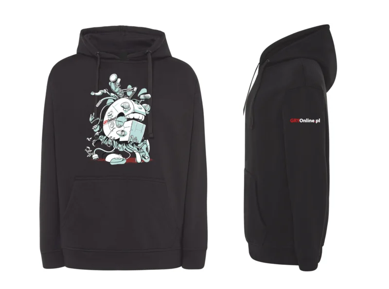 Bluza czarna – na luzie [S-XXL] z personalizowaną metką (Twoje imię / ksywka)