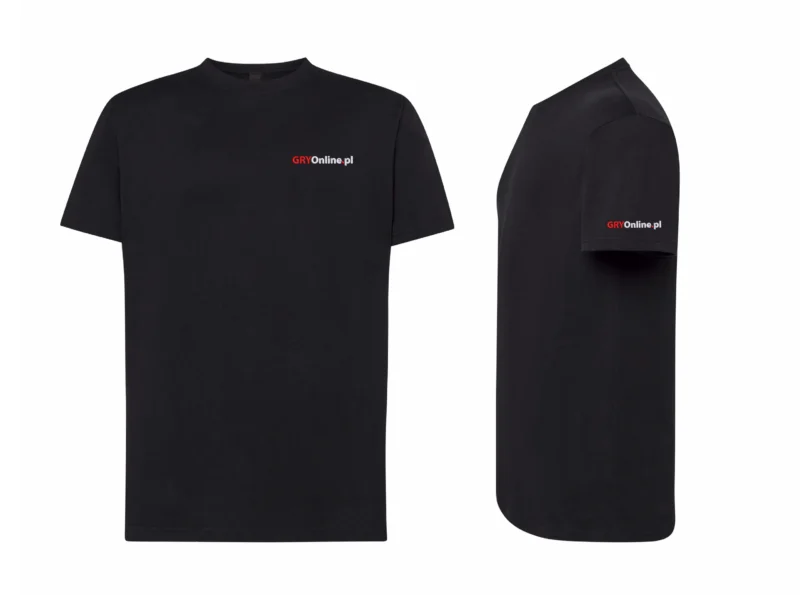 Koszulka czarna – gry online serce [XS-XXL] z personalizowaną metką (Twoje imię / ksywka)